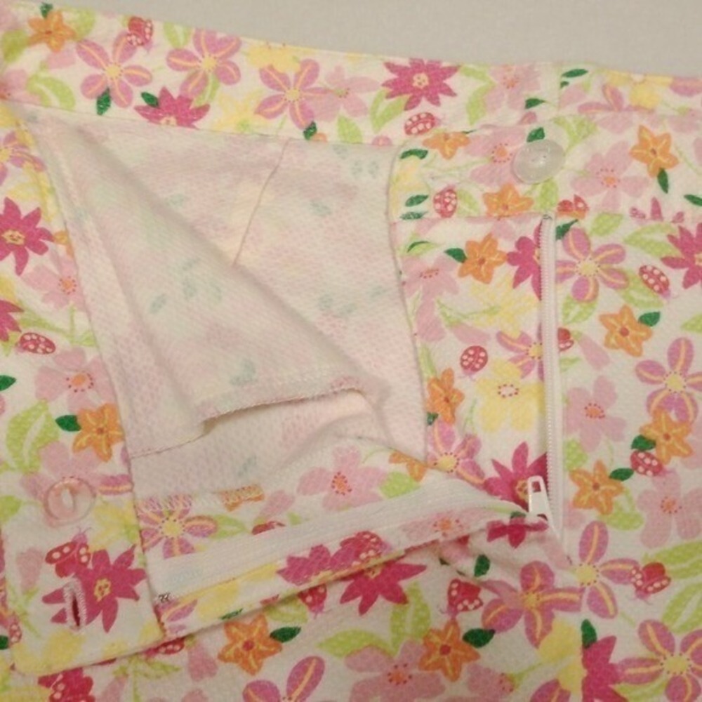 Lilly Pulitzer Size 6 Floral Print Cotton Capri Pants - Picture 3 of 9